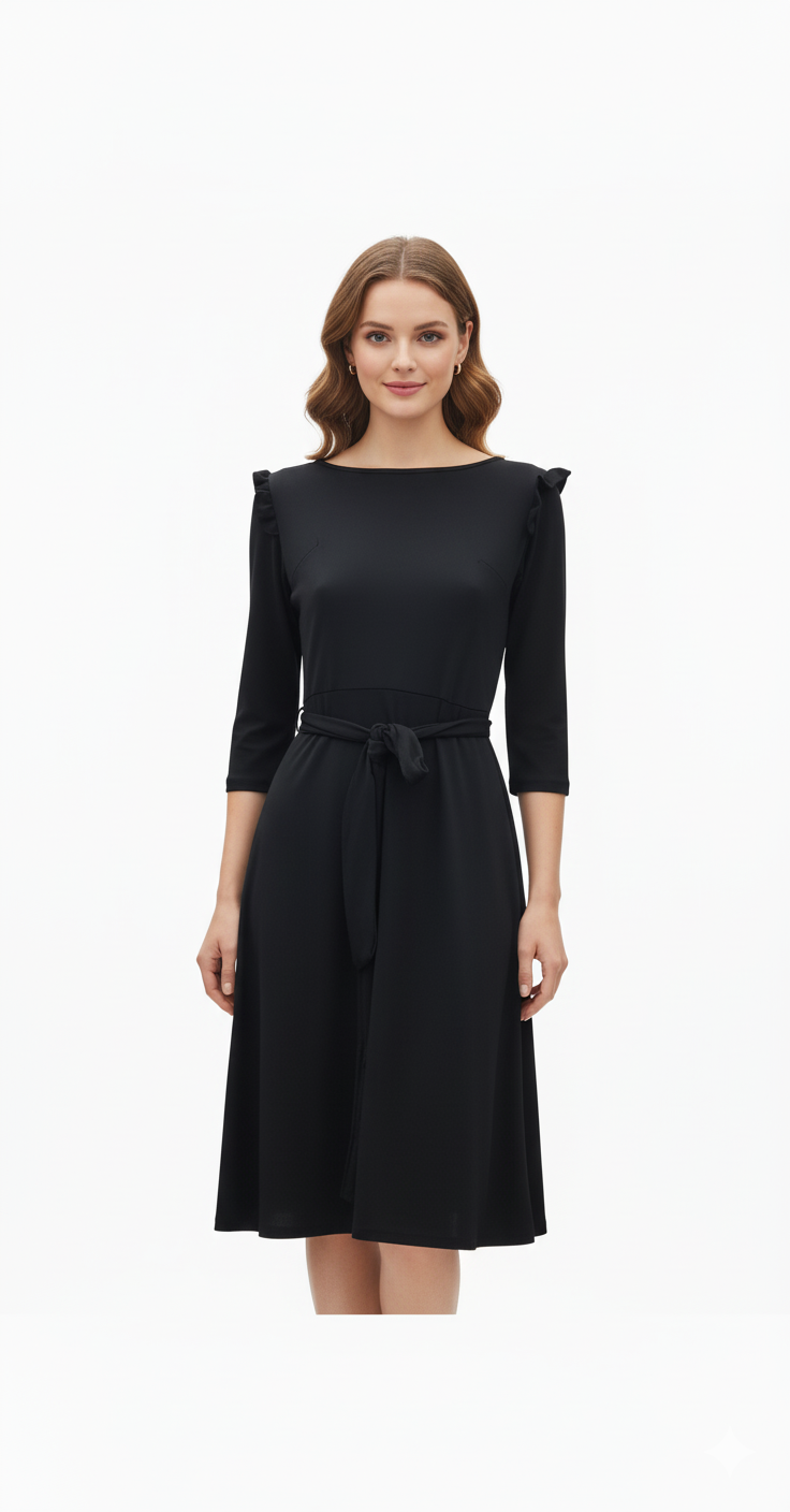 Black Ruffle Dress