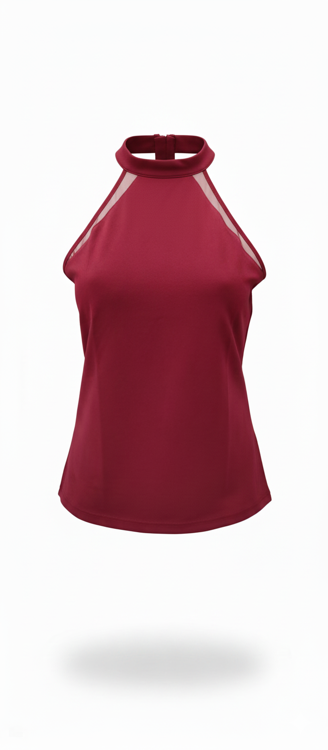 Burgundy Halter Top