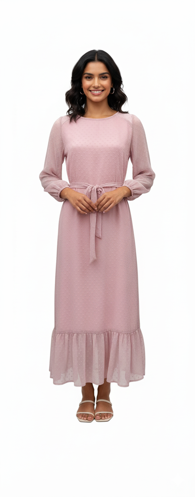 Pink Polka Dot Dress