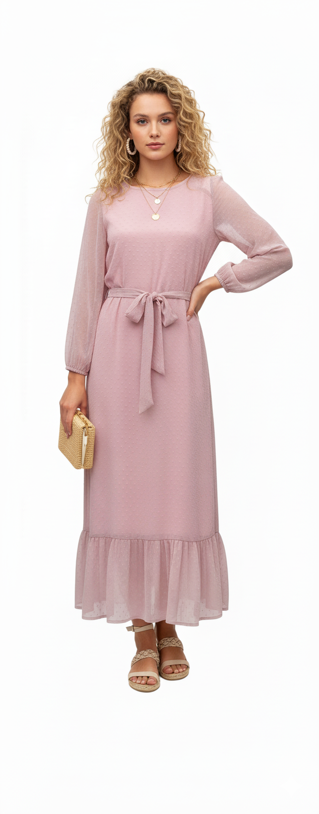 Pink Polka Dot Dress