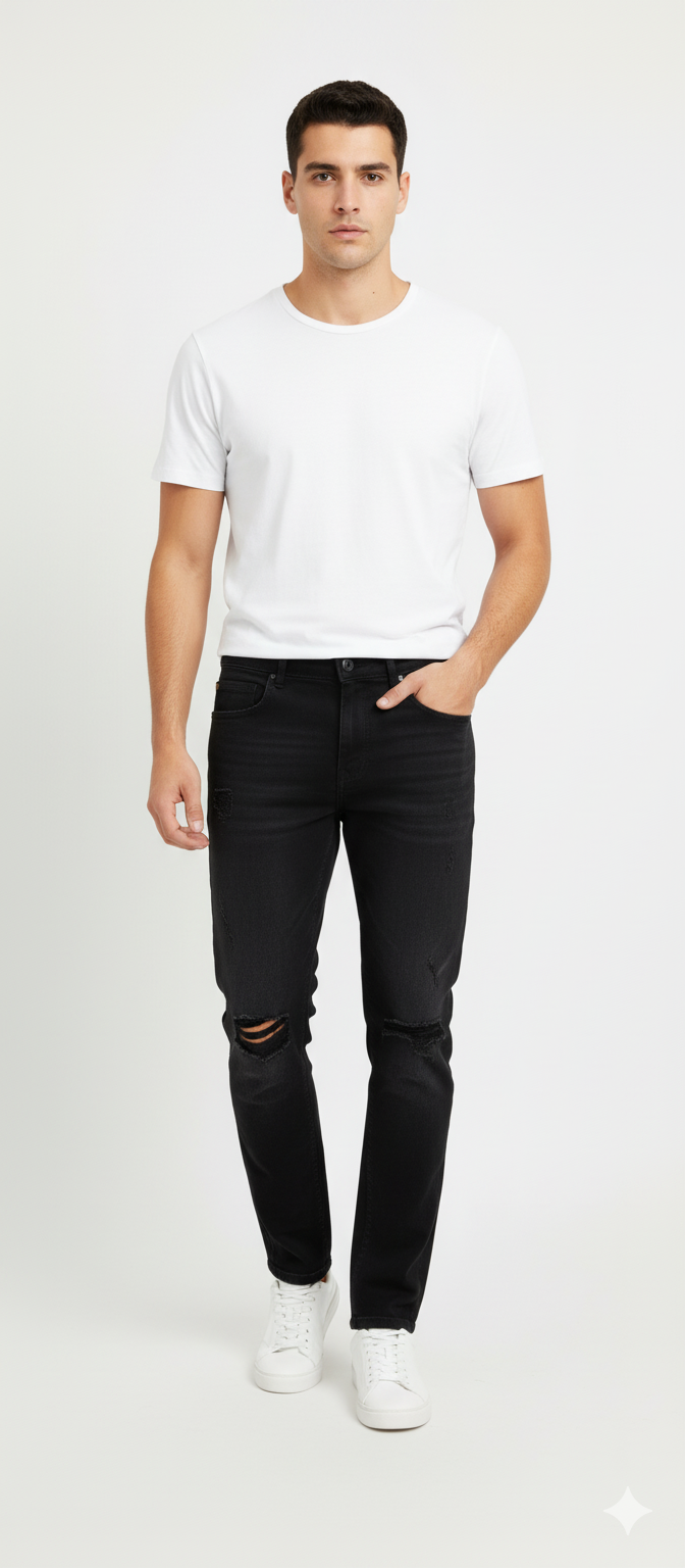 Black Ripped Jeans