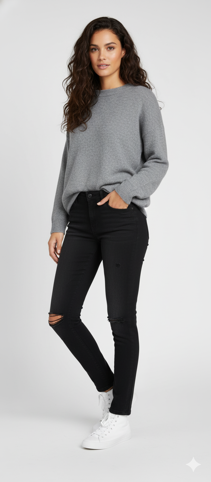 Black Ripped Jeans