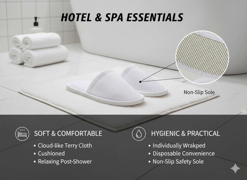 Terry Cloth Slippers 200 pairs